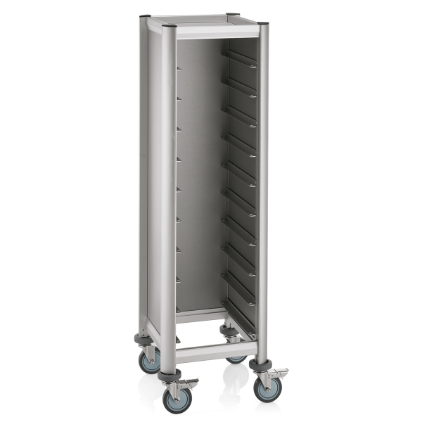 Tablettwagen Single, 51,5 × 47,5 cm, Aluminium, Mensa