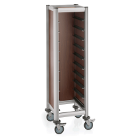 Tray Trolley Single, 51.5 × 47.5 cm, Aluminium, Mensa