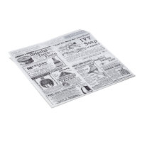 Takeaway Bag Times White Set, 13 × 14 cm, Grease...