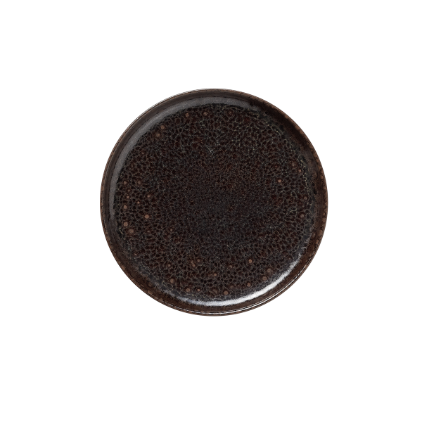 Plate Set, Ø 17.5 cm, Set of 6, Stoneware, One Metallic Brown