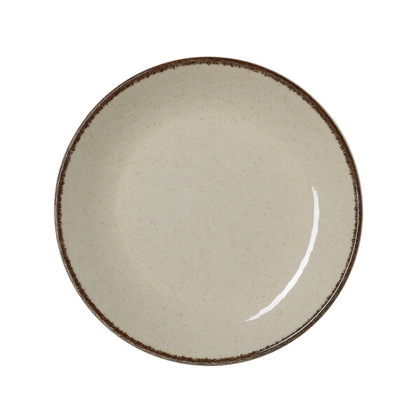 Plate Set, Ø 21 cm, Set of 6, Porcelain, Smilla Sand