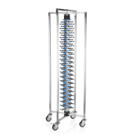 Plate Stacking System, 65 × 59 cm, Aluminium