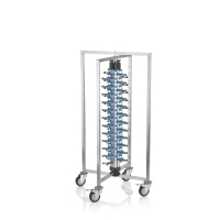 Plate Stacking System, 65 × 59 cm, Aluminium