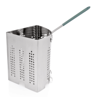 Quarter-Cook Insert, 29 cm, Stainless steel