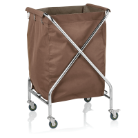 Laundry Trolley, 60 × 60 cm, Chrome nickel steel