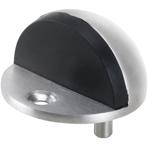Spherical Floor Door Stopper, Brushed Stainless Steel
