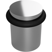 Türpuffer aus Edelstahl, gebürstet