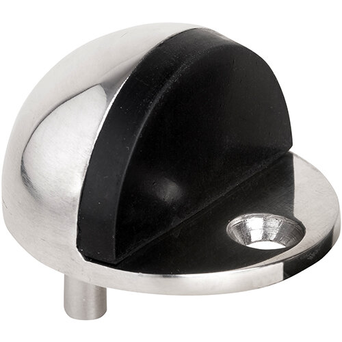 Spherical Floor Door Stopper, Polished Stainless Steel
