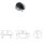 Spherical Floor Door Stopper, Polished Stainless Steel