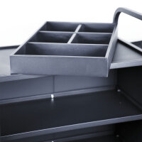 Housekeeping Trolley Black – Medium Standard, Foldable