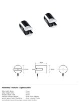 Glass shelf holder Modern & Edge, pair, 8mm, Brass, Chrome