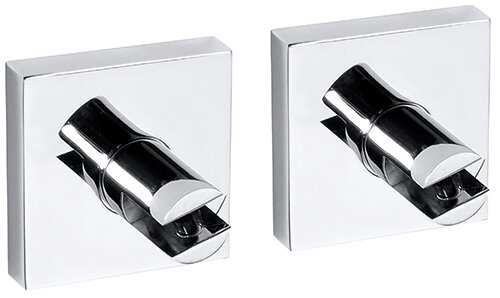 Glass shelf holder Edge (2 pcs.) - 8 mm, Brass, Chrome