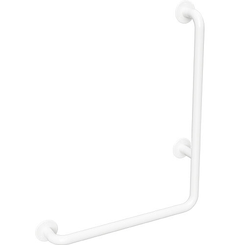 Winkelgriff, 680 mm, rechts, ohne Abdeckung, weiß, Stahl, Comaxit, Help