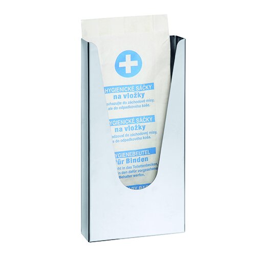 Hygienebeutelspender (HygBag), Edelstahl, poliert, Silber