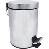 Abfalleimer 5 l, Edelstahl, Poliert