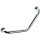 Grab bar, angular 135°, stainless steel, polished, Silver