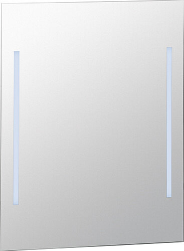 Mirror with LED side lighting, 600 x 800 mm, Glass, Clear Glass