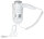 Hair dryer, 1400W, wall-mounted, with holder, coiled cord, white, Plastic