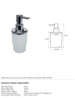 Glas für Seifenspender MINI, Glas Matt