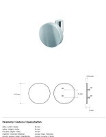 Abdeckplatte zum Kleben auf Glas, Messing, Chrom, Silber