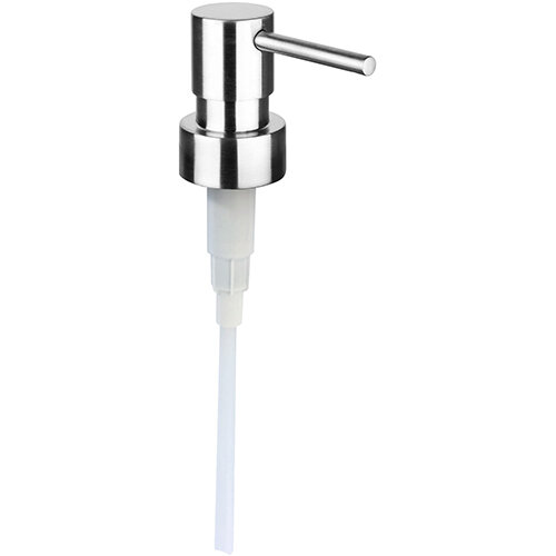 Pumpe, Komplett 500 ml, Edelstahl, Gebürstet, Silber