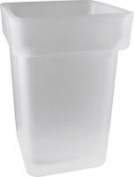 Glasschale für WC Garnitur, Glas Matt
