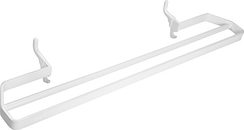 Towel holder for radiator, 320 mm, white, Steel, Comaxit, Universal