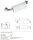 Grab bar, 500 mm, with backrest, with cover, stainless steel, polished, Help