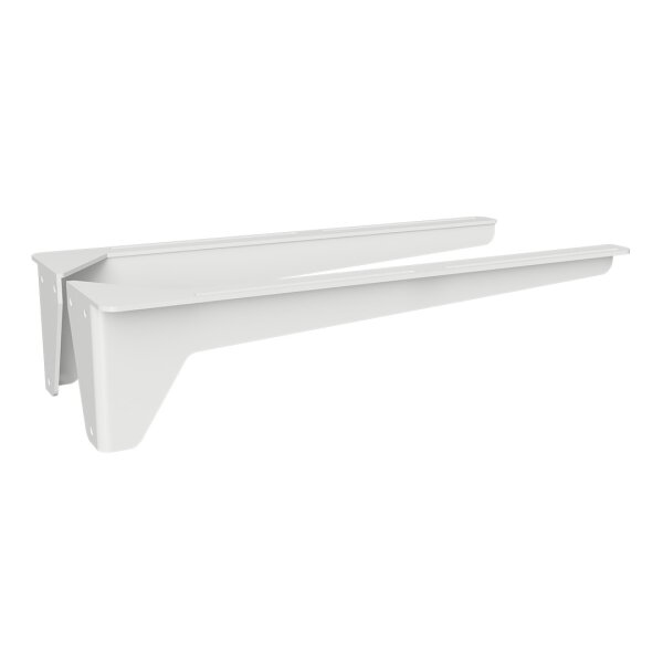 Washbasin console (pair), 300 mm, max load 30 kg, white, Steel, Painted