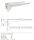 Washbasin console (pair), 400 mm, max load 30 kg, white, Steel, Painted