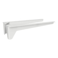 Washbasin console (pair), 450 mm, max load 50 kg, white, Steel, Painted