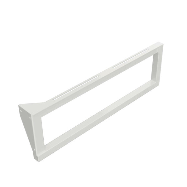 Washbasin console with towel holder, 490 mm, max load 50 kg, left, white, Steel