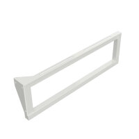 Washbasin console with towel holder, 490 mm, max load 50 kg, left, white, Steel