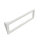 Washbasin console with towel holder, 490 mm, max load 50 kg, left, white, Steel