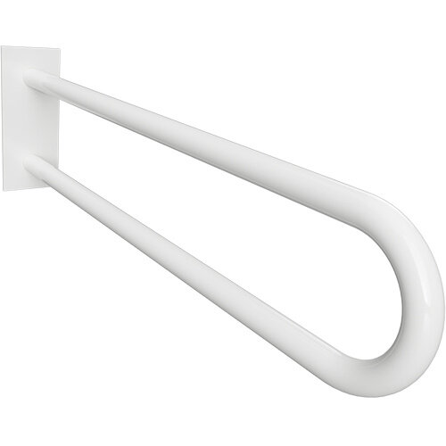Stützgriff, 900 mm, U-Form, mit Abdeckung, weiß, Stahl, Comaxit, Help