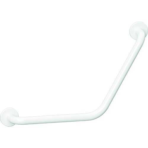 Grab bar, angular 120°, with cover, white, Steel, Comaxit, Help