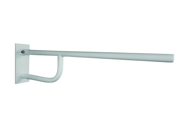 Stützklappgriff, 850 mm, mit Abdeckung, weiß, Stahl, Comaxit, Help