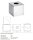 Paper tissue dispenser, stainless steel polished, Silver