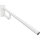 Grab bar, 850 mm, folding, without cover, white, Steel, Comaxit, Help