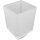Glass dish for WC brush, Frosted Glass, 8.2 x 8.2 x 12.5 cm