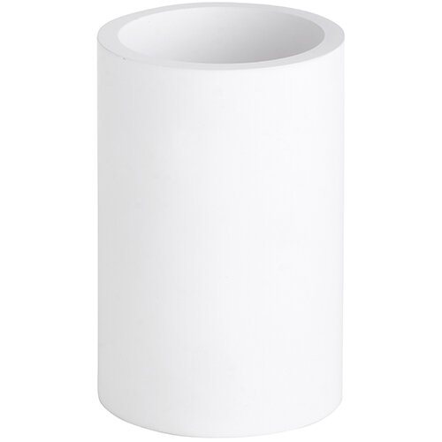Spare bowl for WC brush, Round, White, Polyresin, Matt