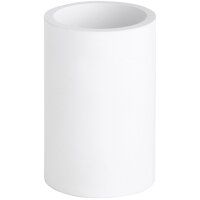 Spare bowl for WC brush, Round, White, Polyresin, Matt