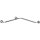 Grab bar, corner, folding, with cover, stainless steel, matt, Brushed