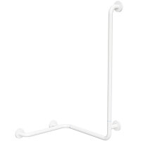 Grab bar, L-shape, corner, right, folding, with cover,...