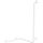 Grab bar, L-shape, corner, right, folding, without cover, white, Steel, Help