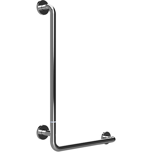Winkelgriff, 890 mm, steckbar / zerlegt, links, mit Abdeckung, Edelstahl