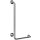 Grab bar, 890 mm, L-shape, left, folding, with cover, stainless steel, matt