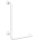 Grab bar, 680 mm, L-shape, left, folding, without cover, white, Steel, Help