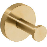 Single robe hook, Brass, PVD Matt, Deluxe Cashmere
