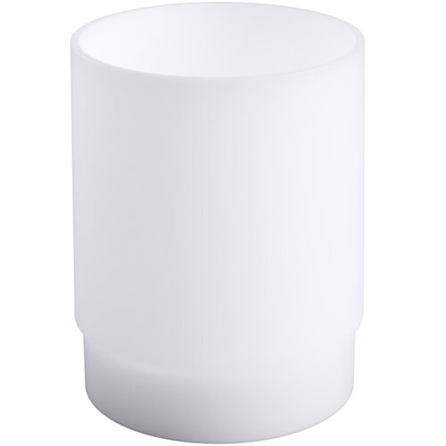 Spare cup for brush holder, Plastic, Polished, White, 7 x 7 x 9.1 cm (PHP-567659)